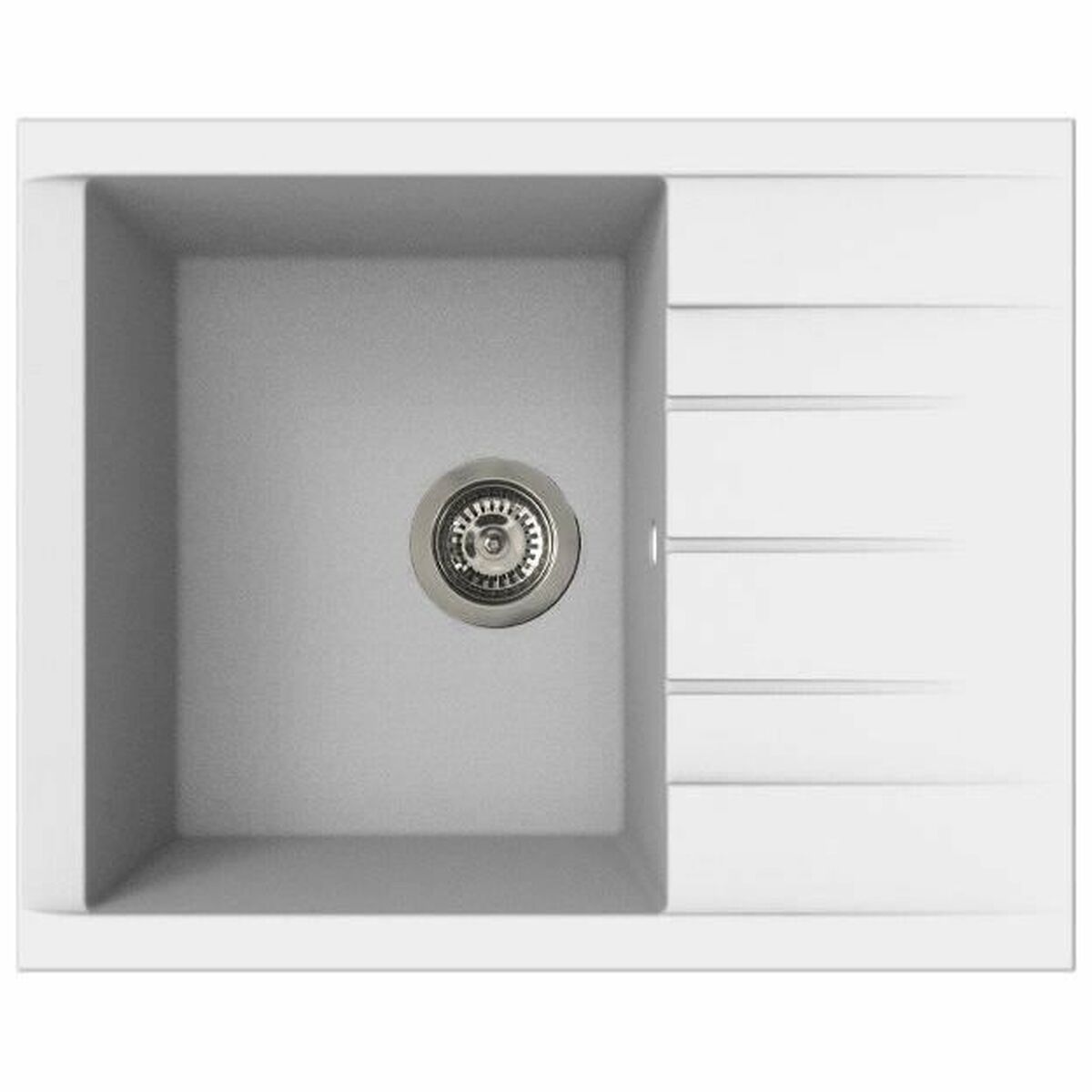 Chiuvetă cu O Cuvă cu Scurgător Stradour 1C XS Alb