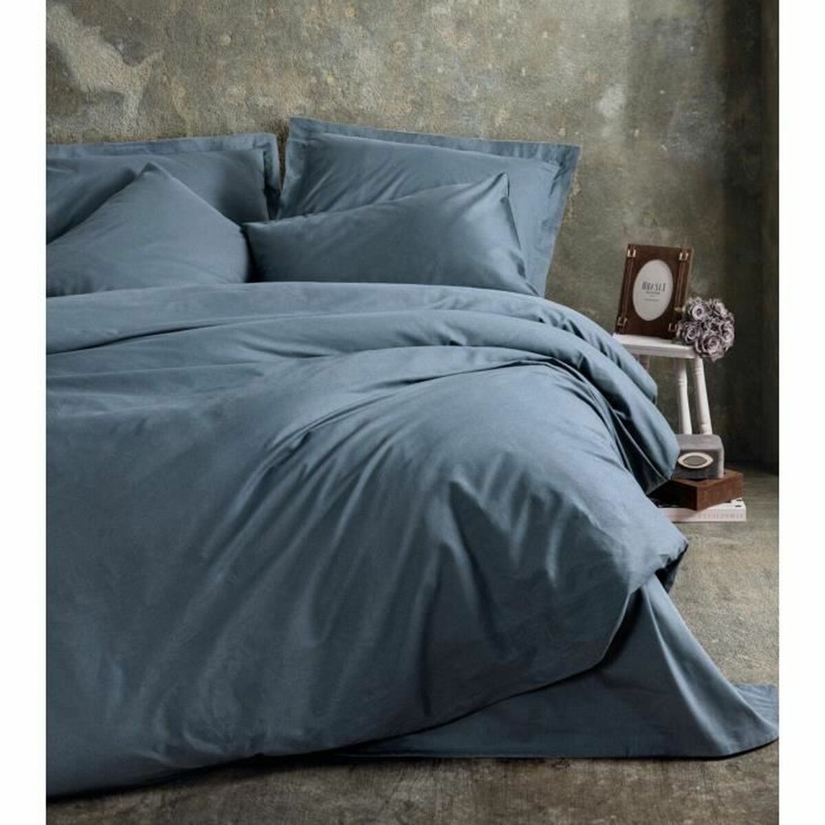 Set husă de pătură Albastru 220 x 240 cm