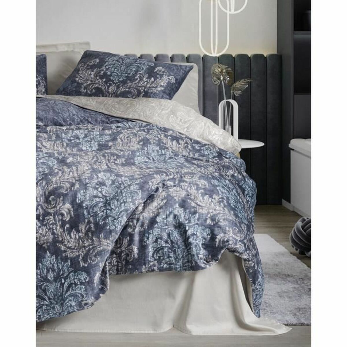 Set husă de pătură Albastru 220 x 240 cm