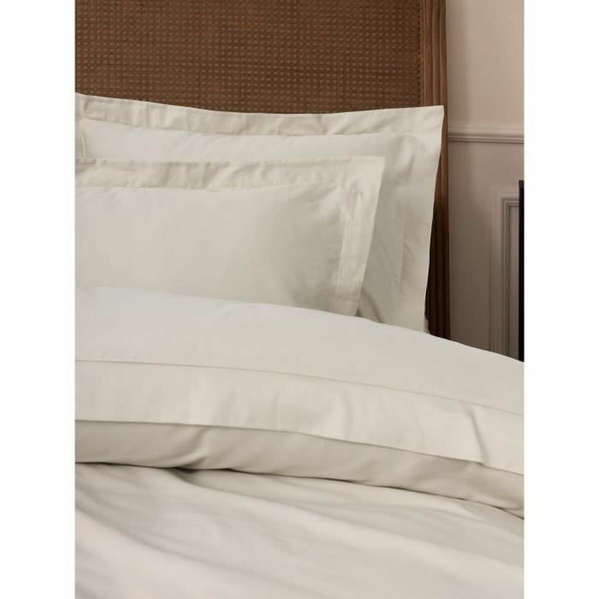 Set husă de pătură Alb 220 x 240 cm