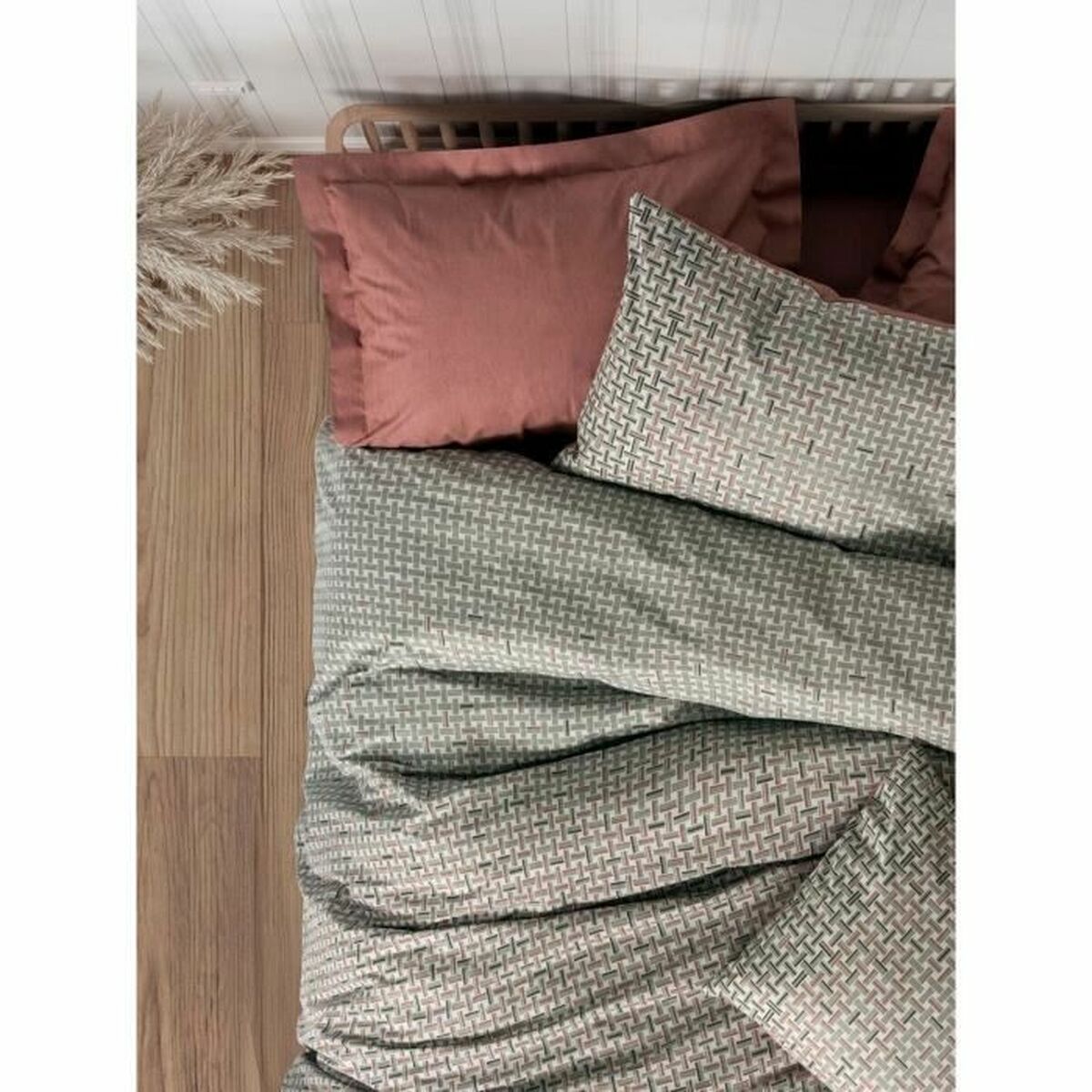 Set husă de pătură Multicolor 220 x 240 cm