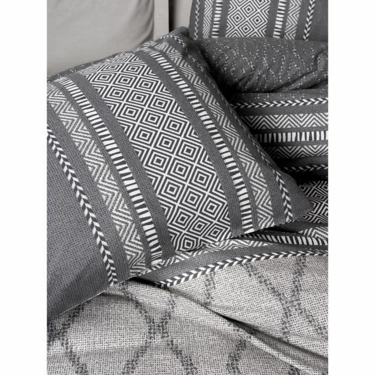 Set husă de pătură Multicolor 220 x 240 cm