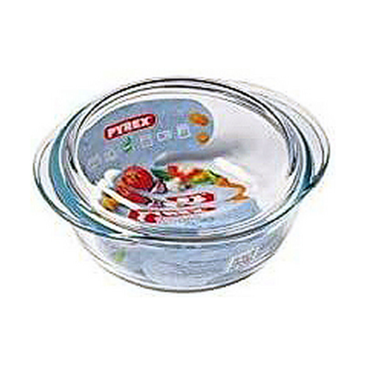 Caserolă Cu Capac Pyrex 1,4 L 18 x 9 x 21 cm Alb Transparent Sticlă