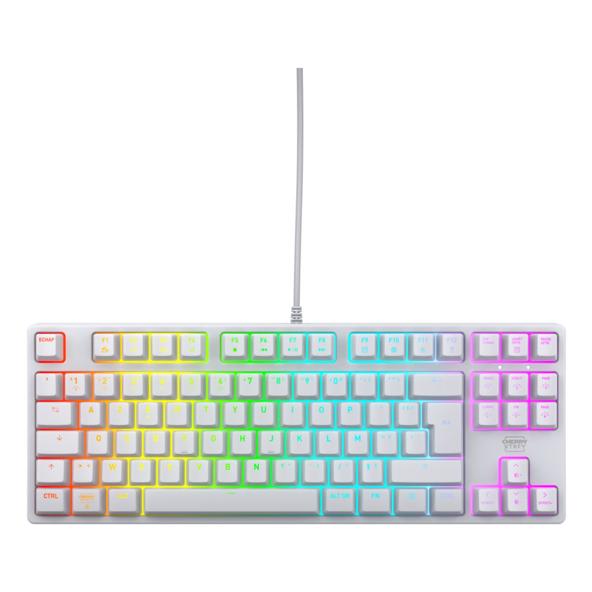 Tastatură și Mouse Cherry Alb AZERTY