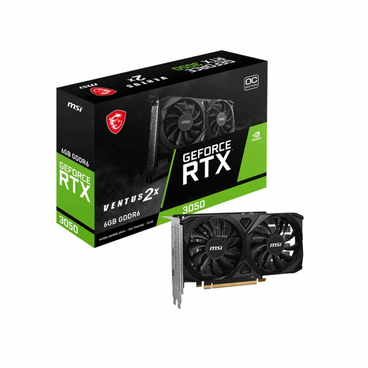 Placă Grafică MSI Nvidia GeForce RTX 3050 6 GB GDDR6