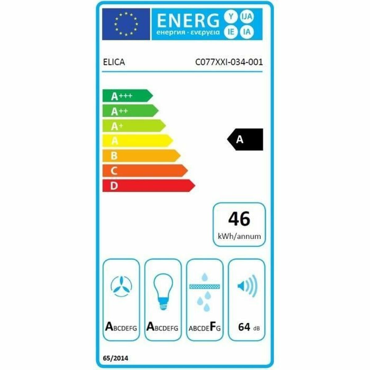 Hotă Convențională Elica Negru