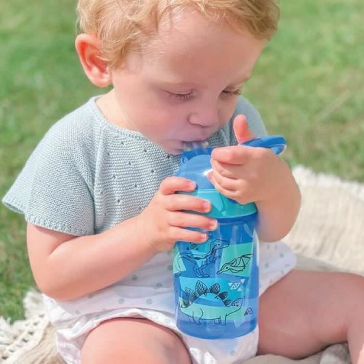 Paharul de învăţare Nûby Albastru 360 ml