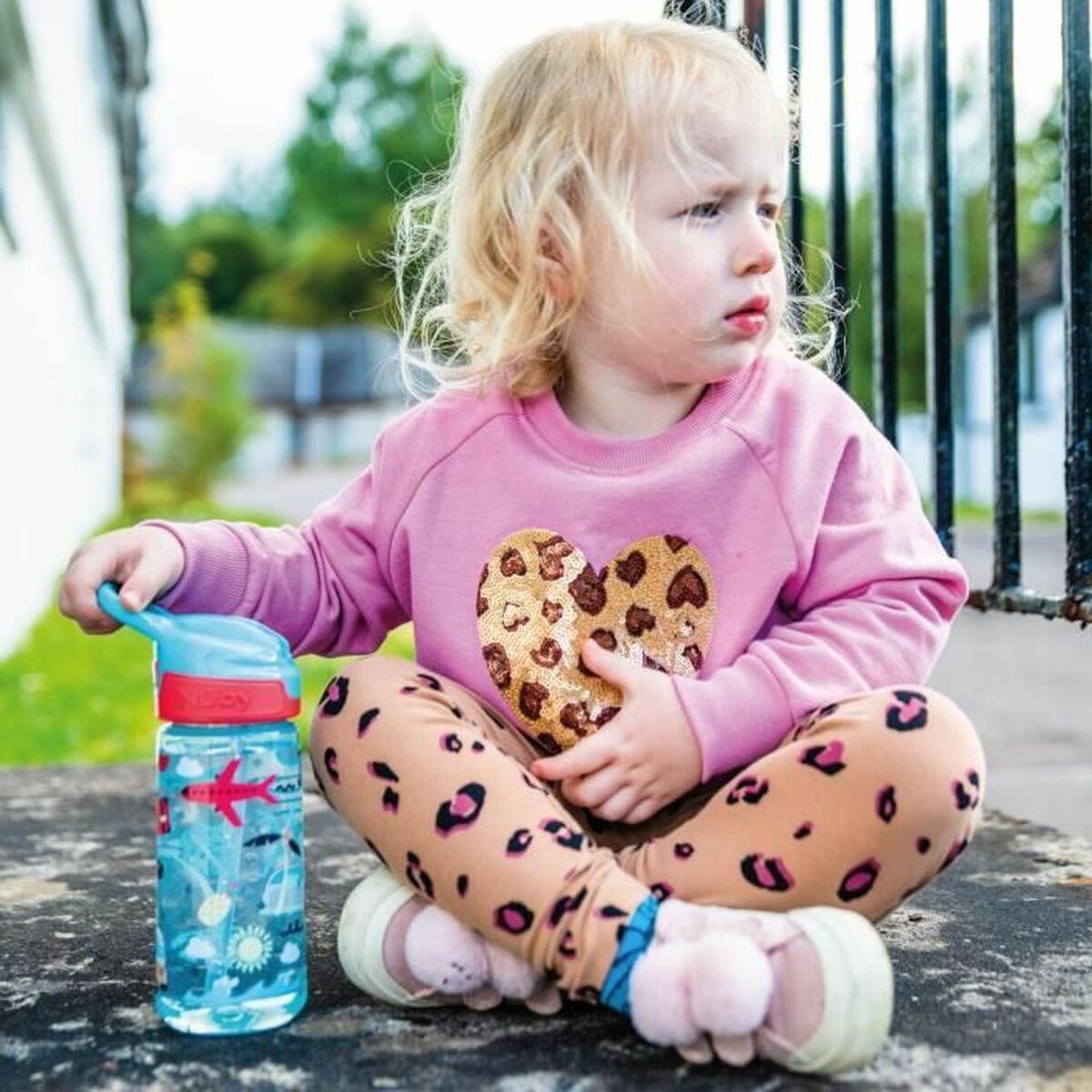 Paharul de învăţare Nûby Roz Rose 540 ml