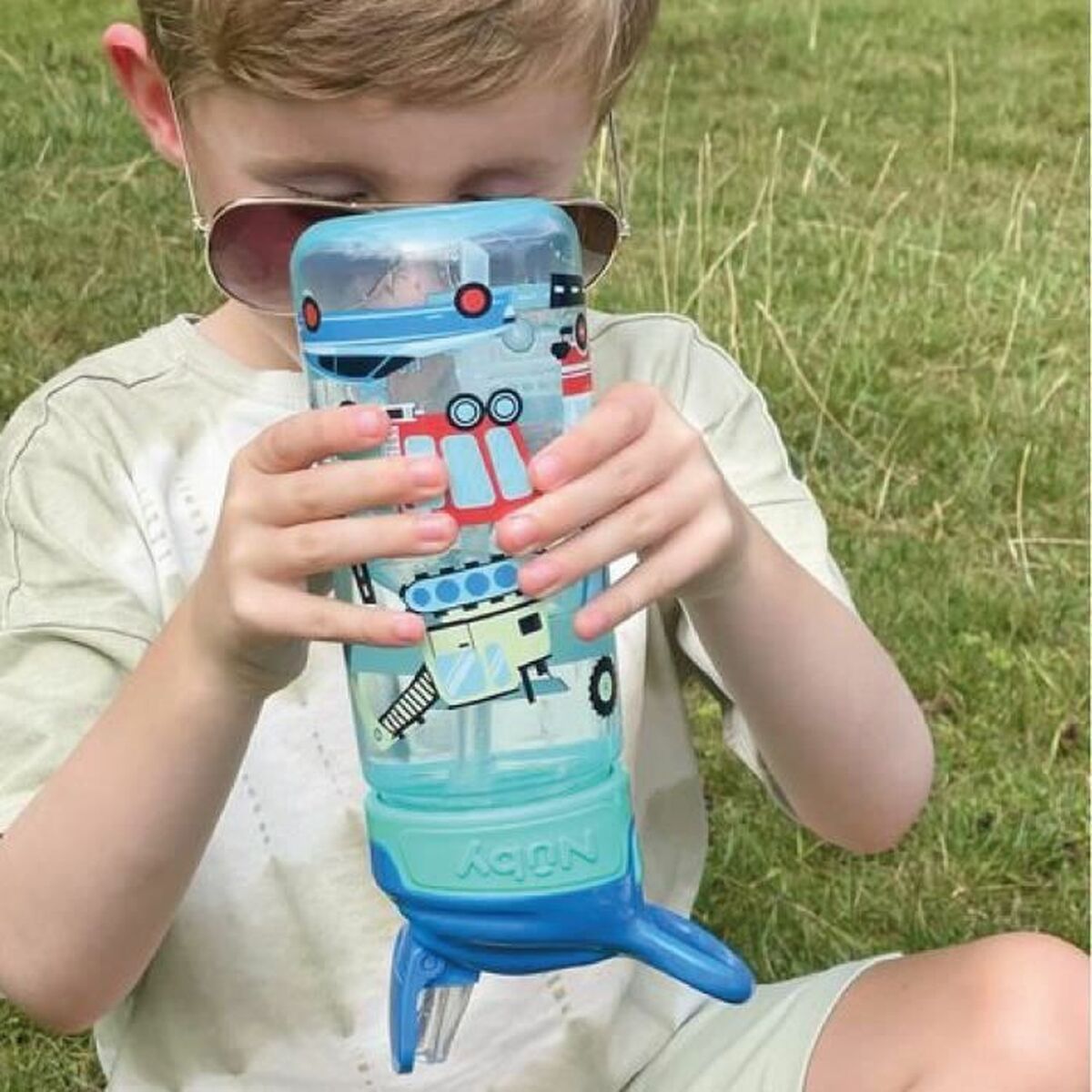 Paharul de învăţare Nûby Albastru 540 ml