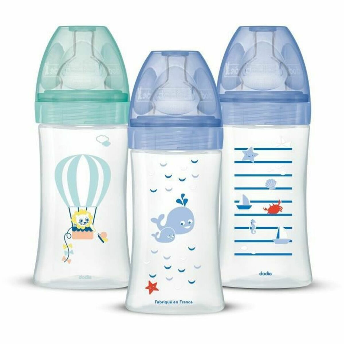 Set de sticle pentru bebeluși Dodie 3 uds (270 ml)