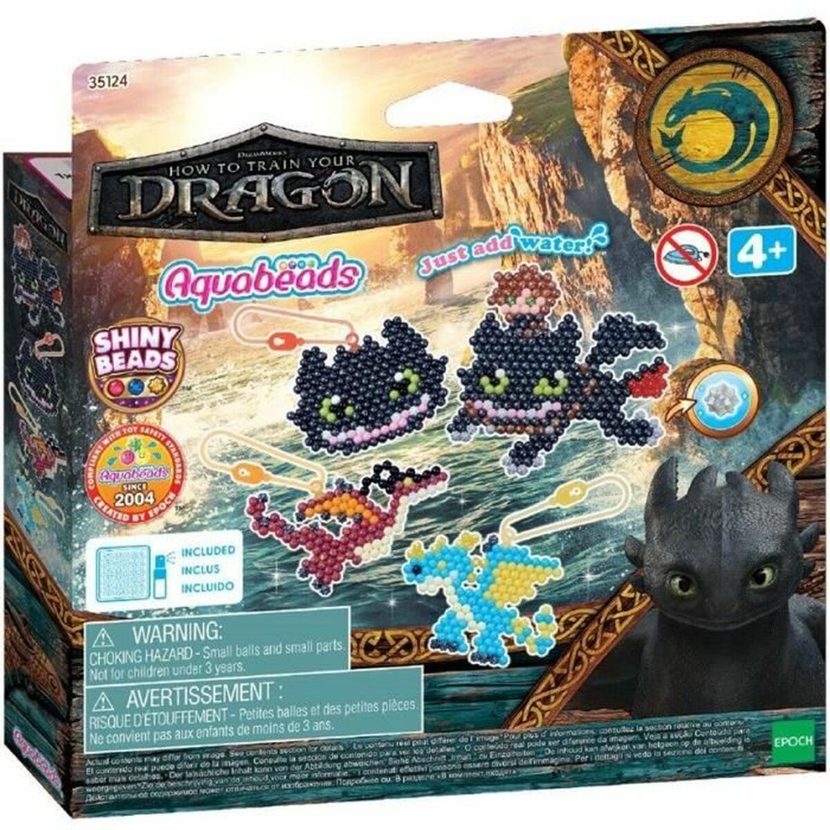 Set de Lucru Manual Aquabeads Dragons (800 Piese)