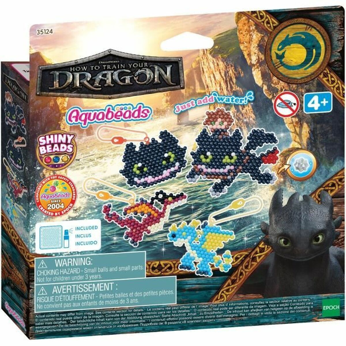 Set de Lucru Manual Aquabeads Dragons (800 Piese)