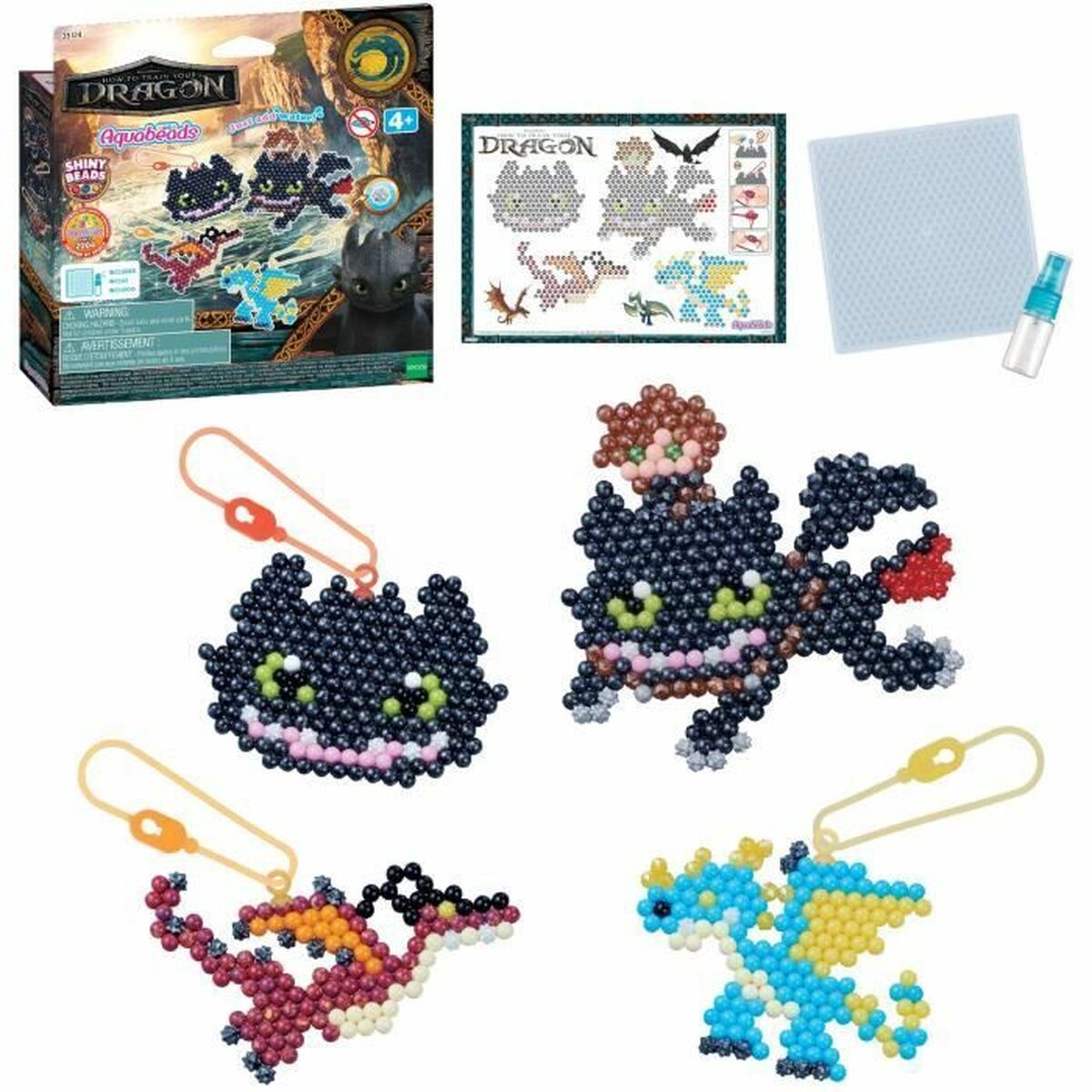 Set de Lucru Manual Aquabeads Dragons (800 Piese)