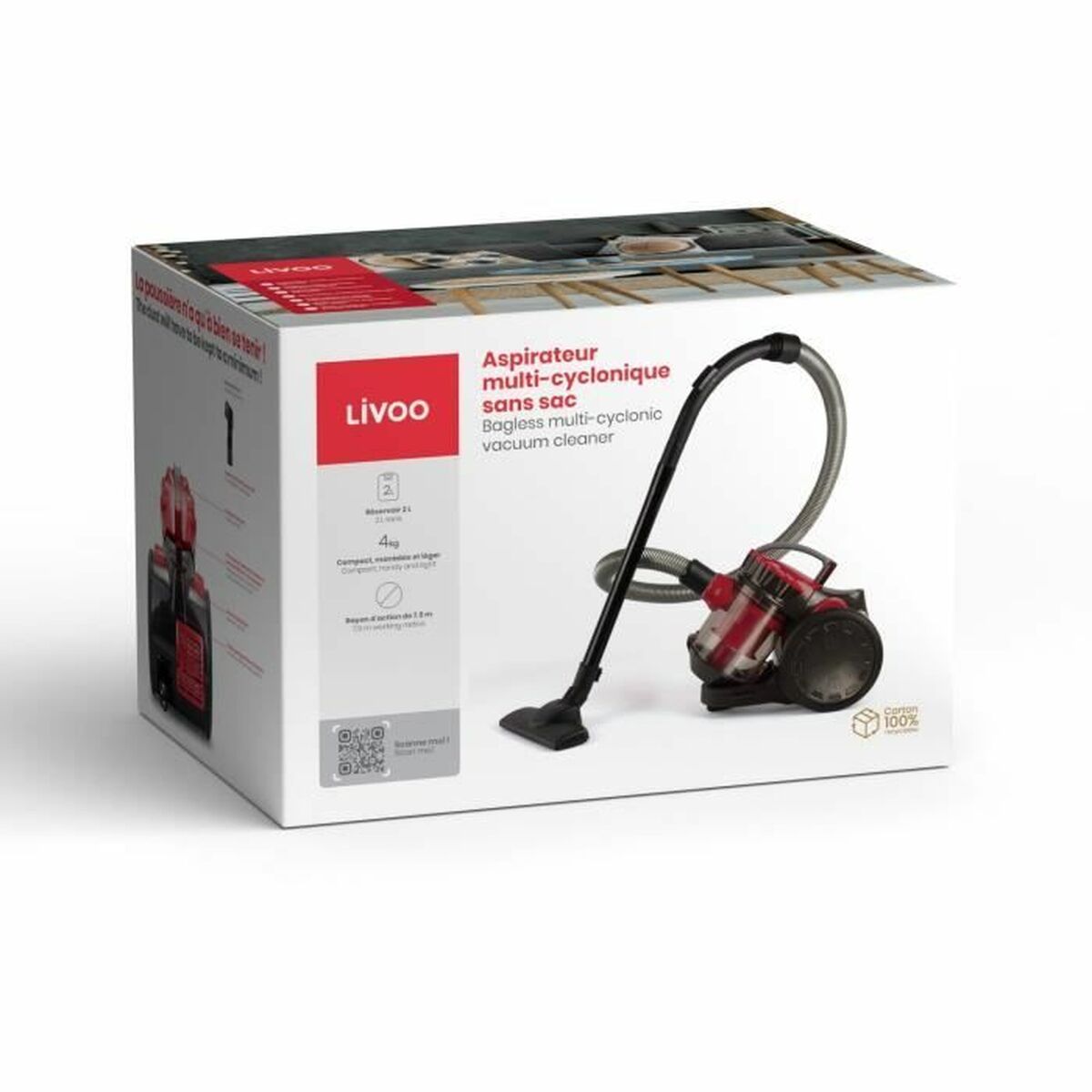 Extractor Livoo DOH105R Negru Roșu 700 W