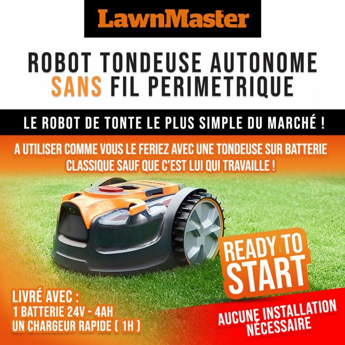 Robot de tuns gazonul LawnMaster