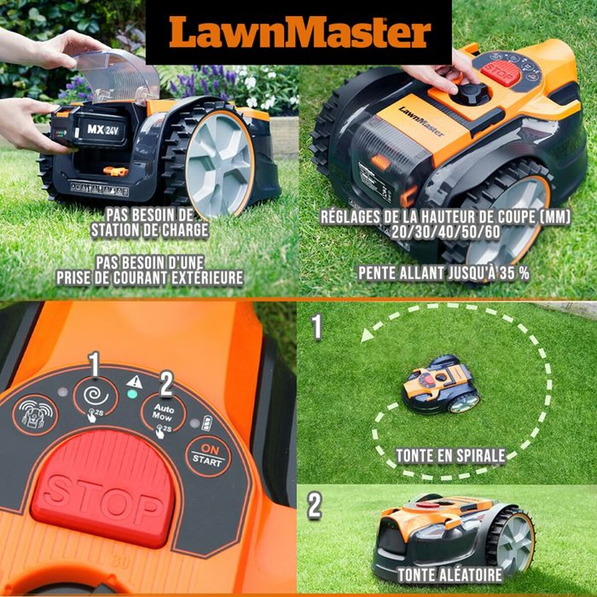 Robot de tuns gazonul LawnMaster