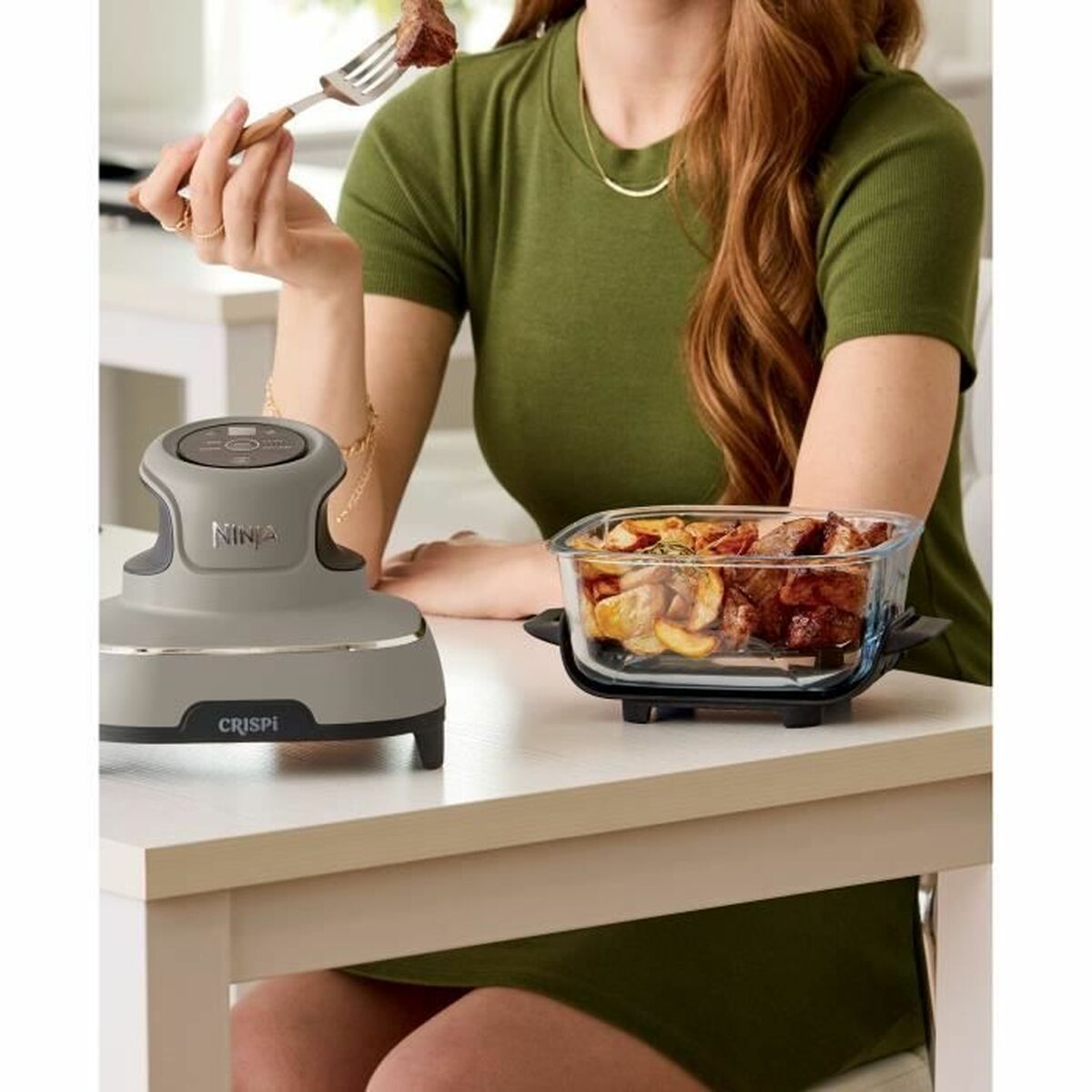 Friteuză cu Aer NINJA CRISPI Bej 1700 W 3,8 L 1,4 L