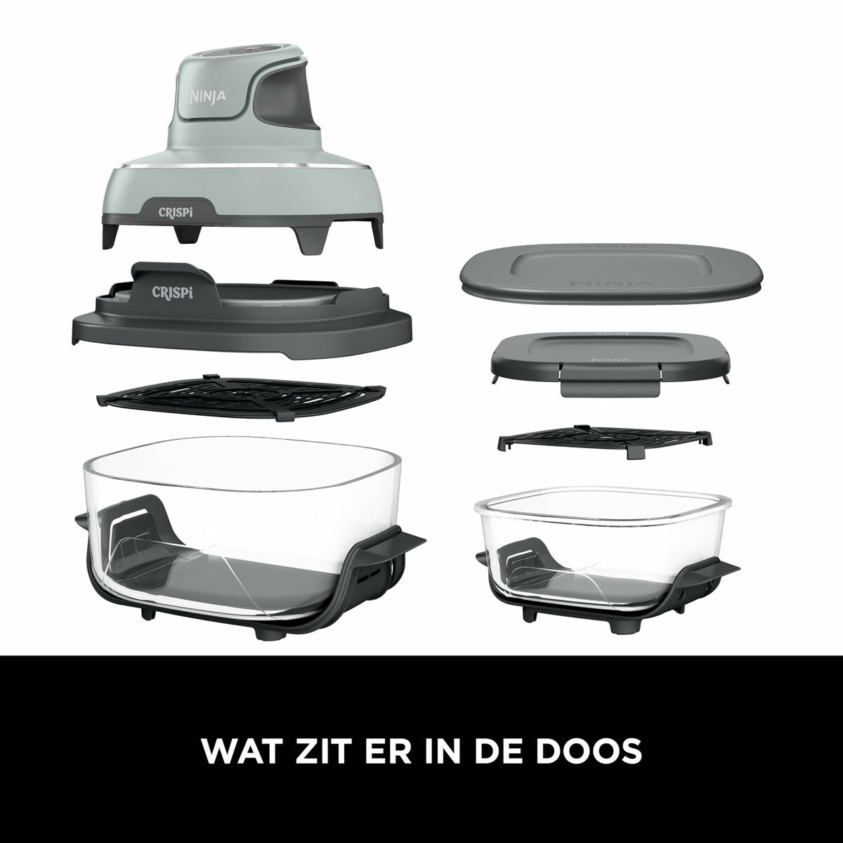 Friteuză cu Aer NINJA CRISPI Verde 1700 W 3,8 L