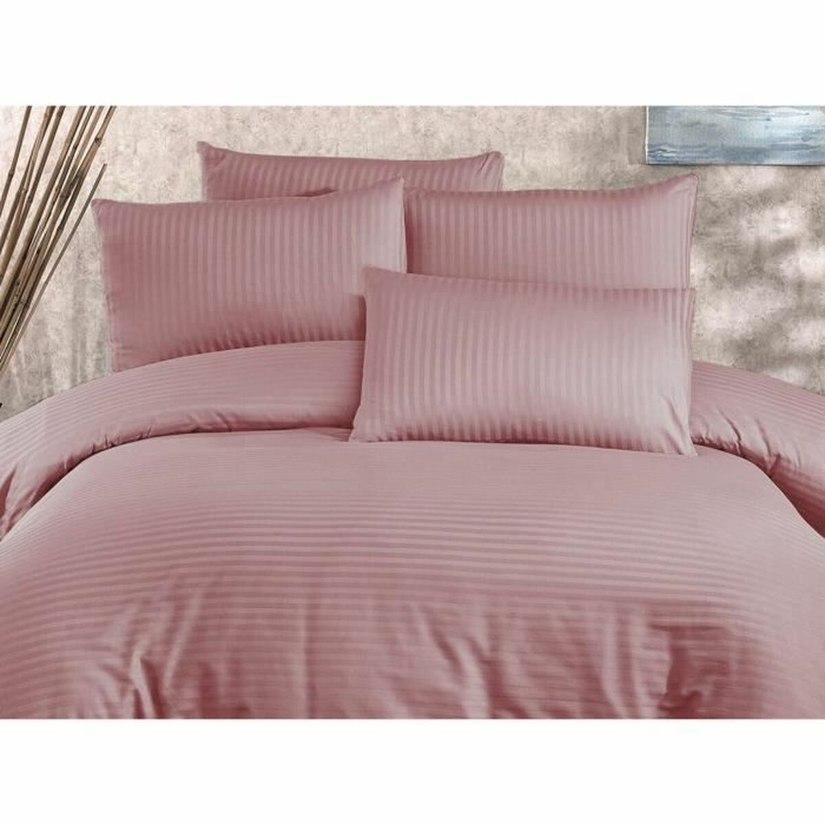 Set husă de pătură Bej Pat 200 3 Piese