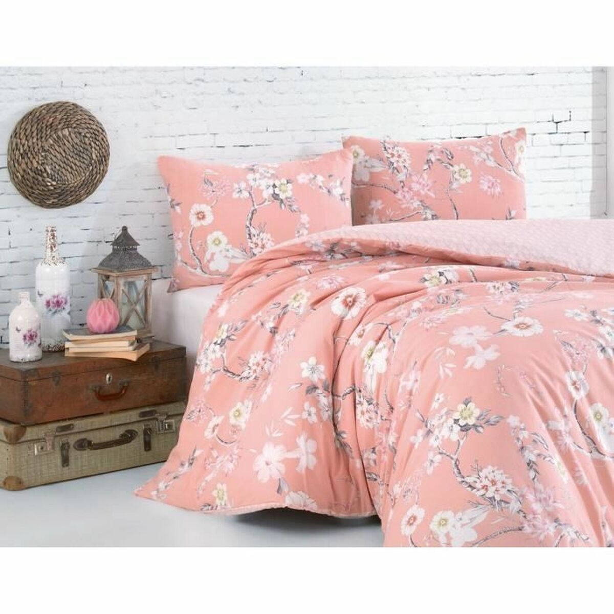 Set husă de pătură Bej Pat 200 3 Piese