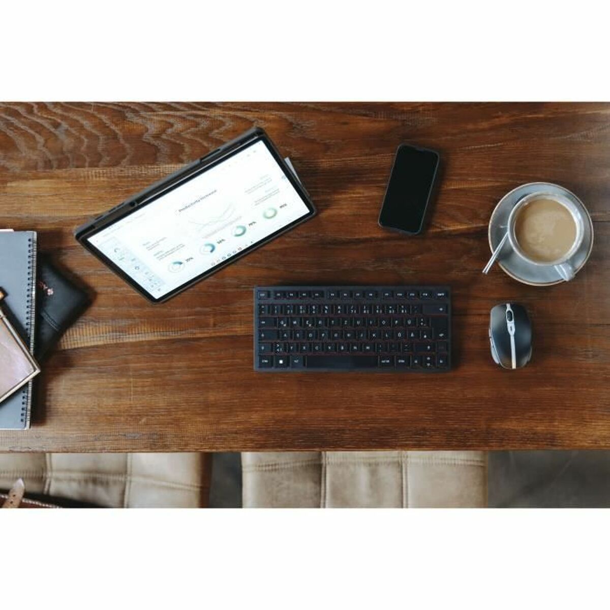 Tastatură Cherry KW 9200 MINI Qwerty Spaniolă Negru