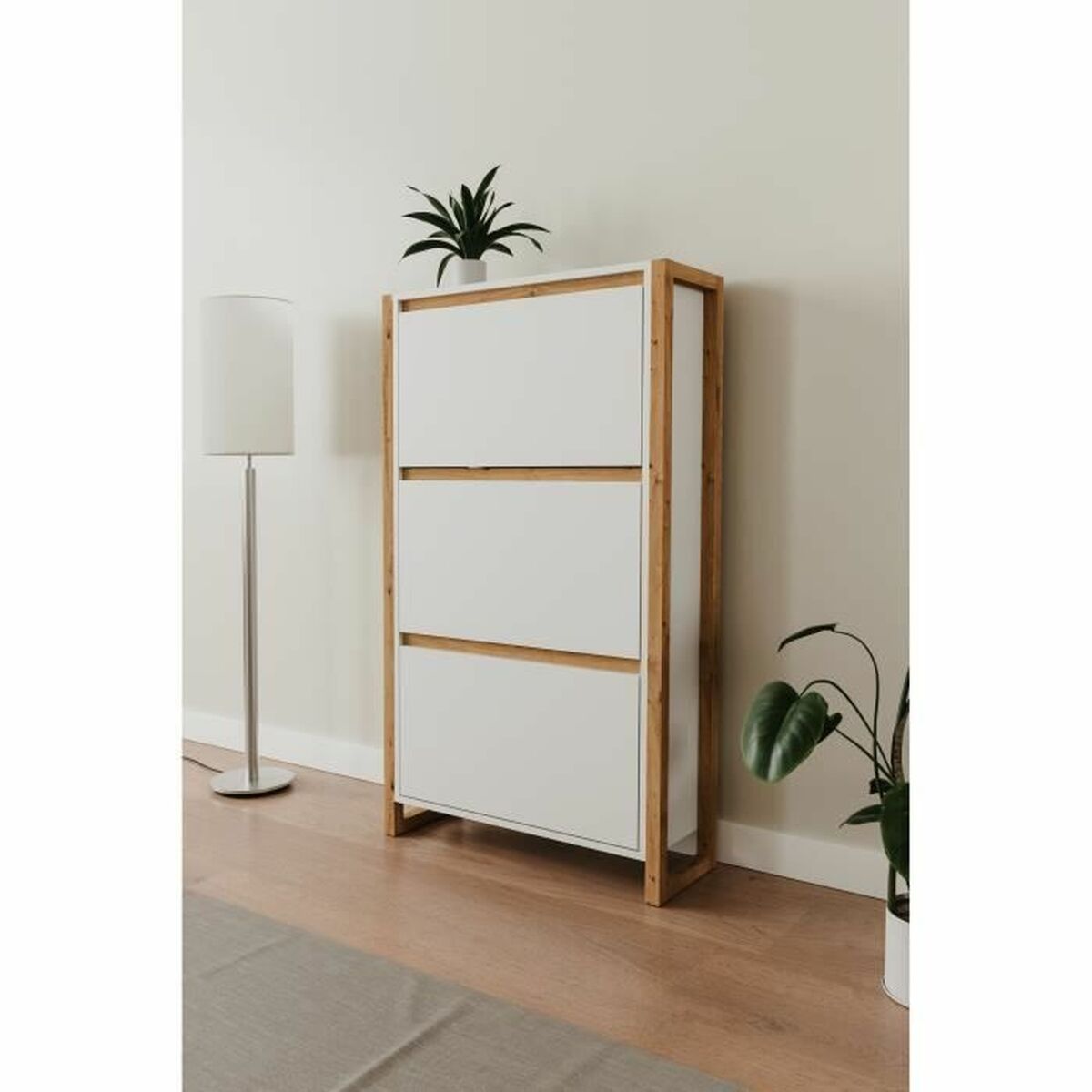 Pantofar Alb Dub 70 x 25 x 125 cm