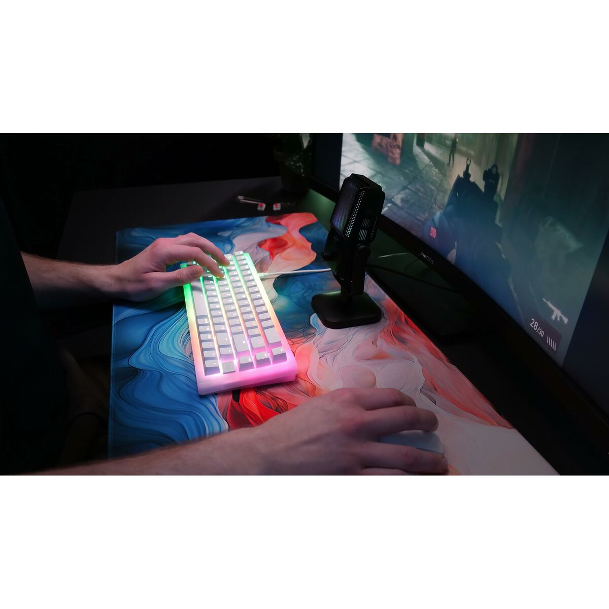 Tastatură și Mouse Cherry CXK5V2RGBCPTBLACKRFR