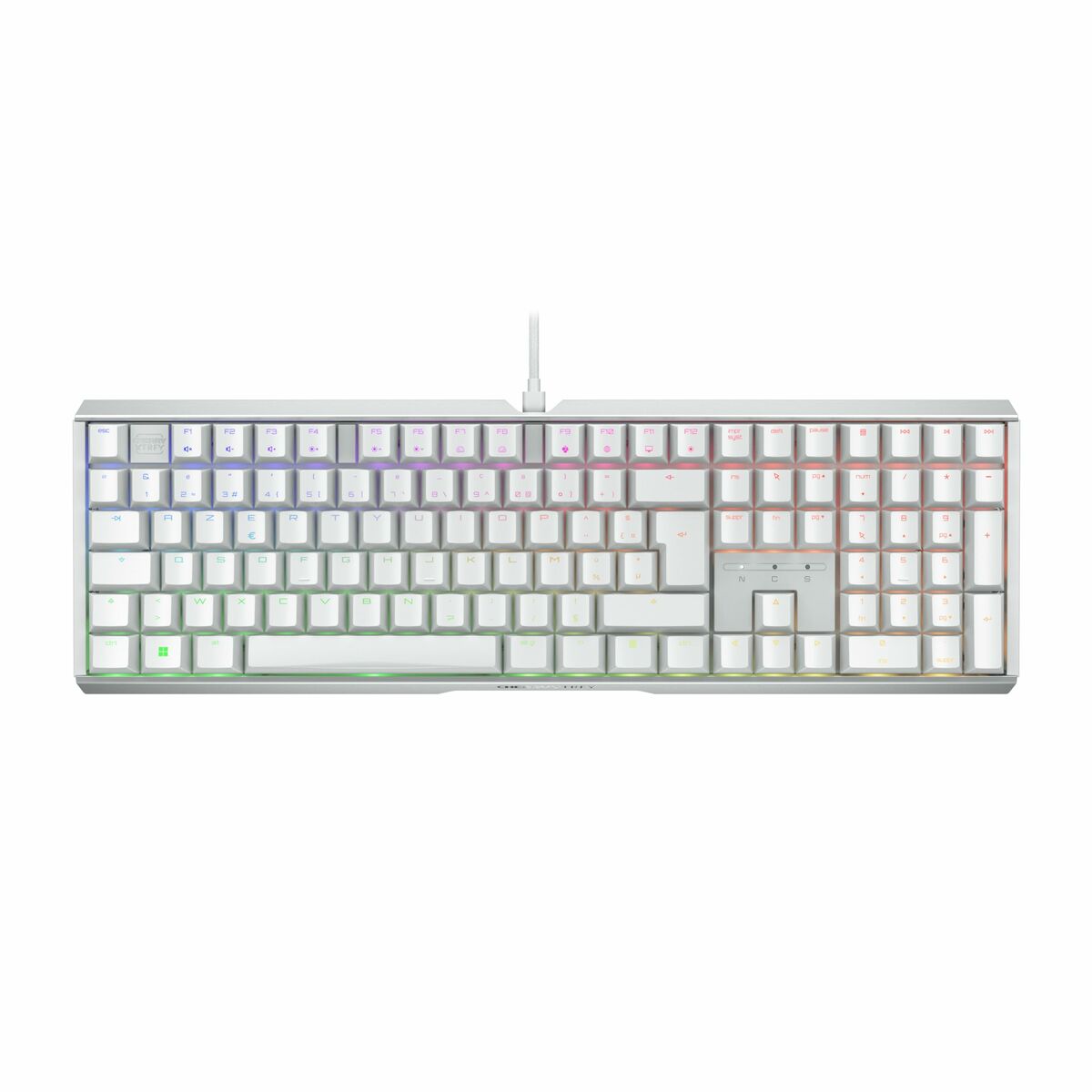 Tastatură Cherry Alb AZERTY