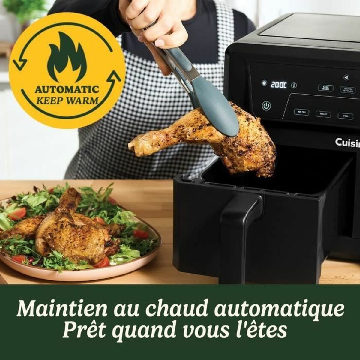 Friteuză cu Aer Cuisinart Negru 2400 W