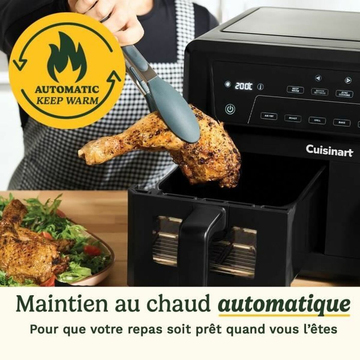 Friteuză cu Aer Cuisinart AFD10XBLE Negru 2400 W 10,4 L