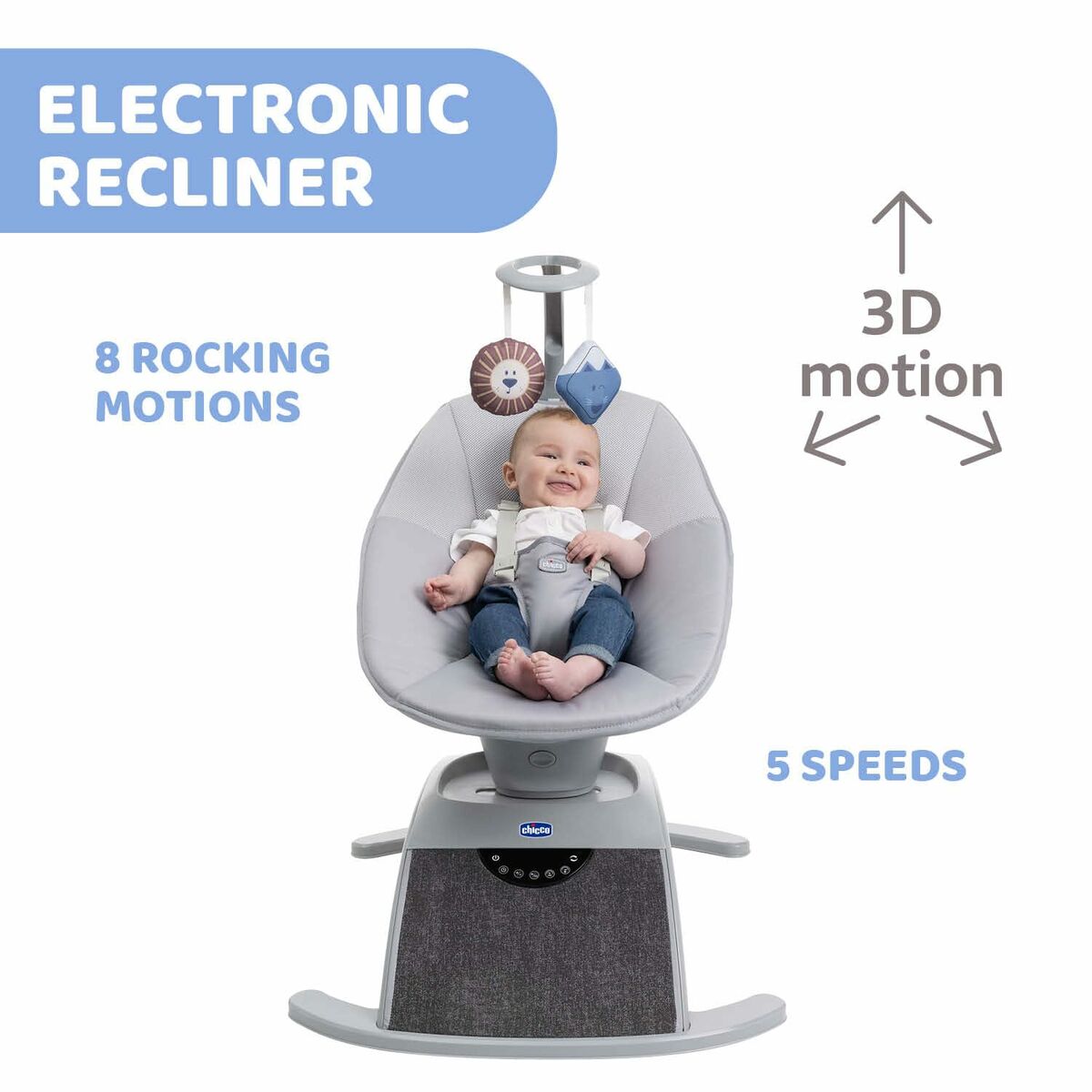 Hamac pentru Bebeluș Chicco 08079890160000 Negru Gri