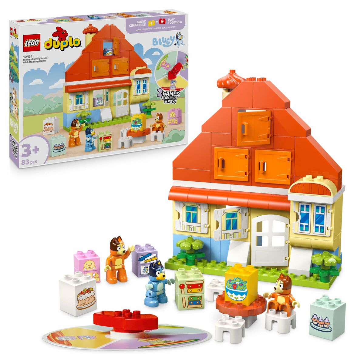 Set de Construcție Lego DUPLO 10459 Bluey's Family House with Memory 83 Piese