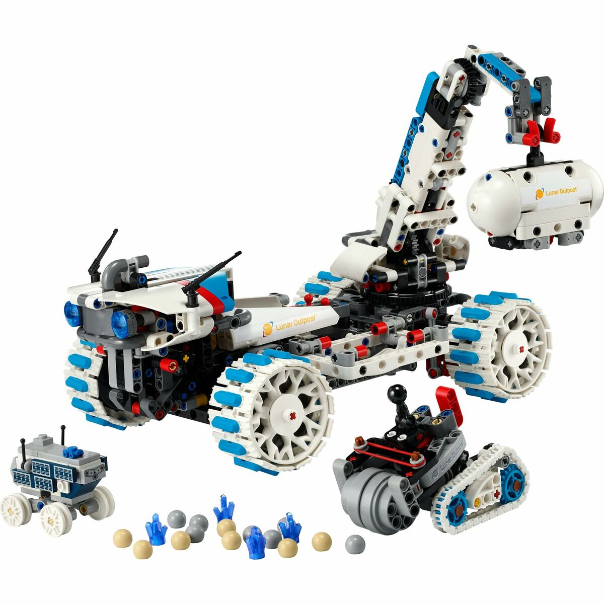 Set de Construcție Lego 42211 Lunar Outpost Moon Rover Space Vehicle 1082 Piese
