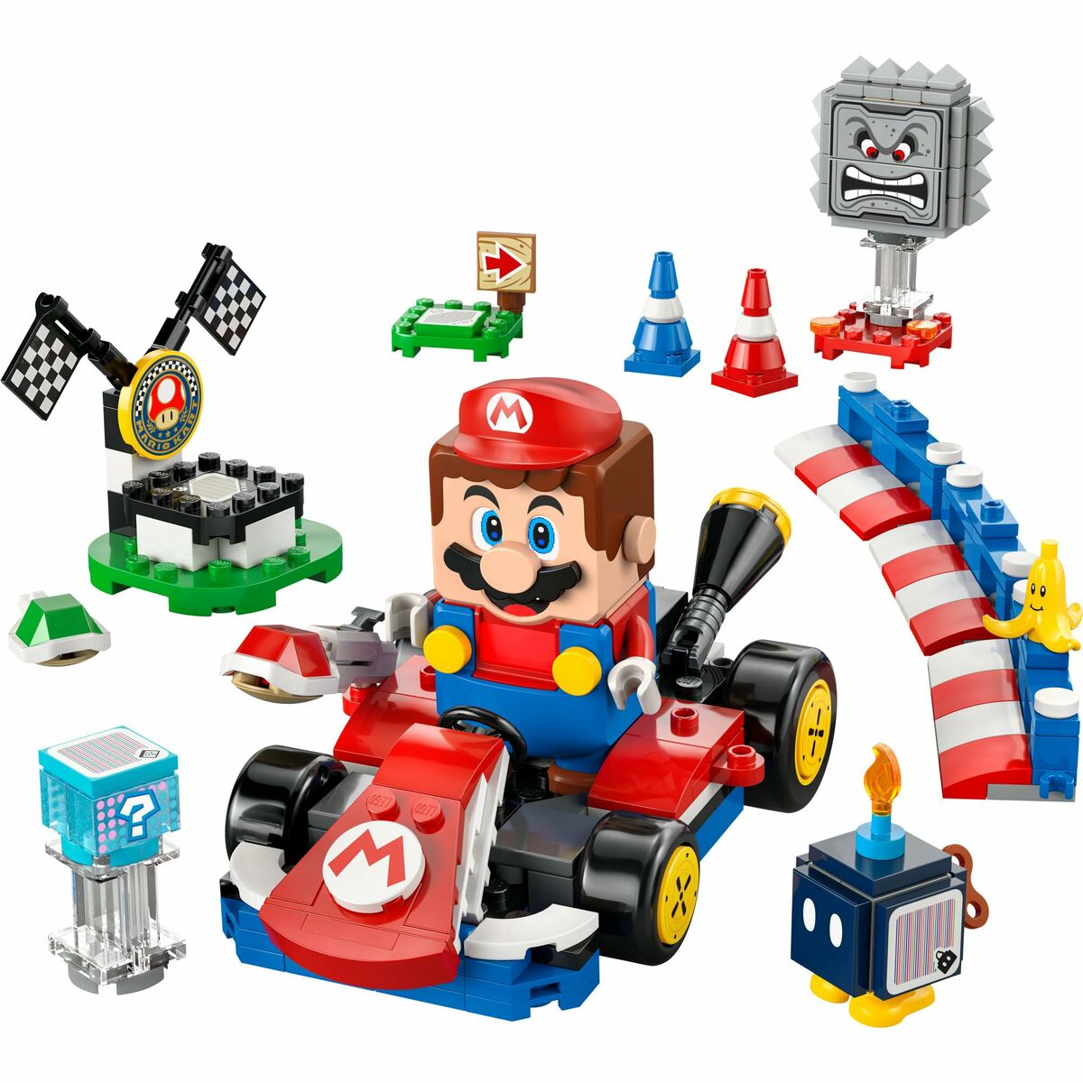 Set de Construcție Lego 72043 Interactive LEGO Mario and Standard Kart 278 Piese