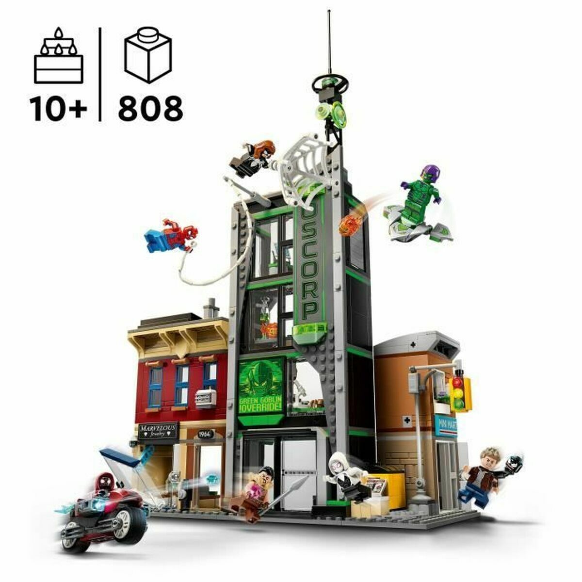 Set de Construcție Lego 76324 Spider-Man VS Oscorp 808 Piese