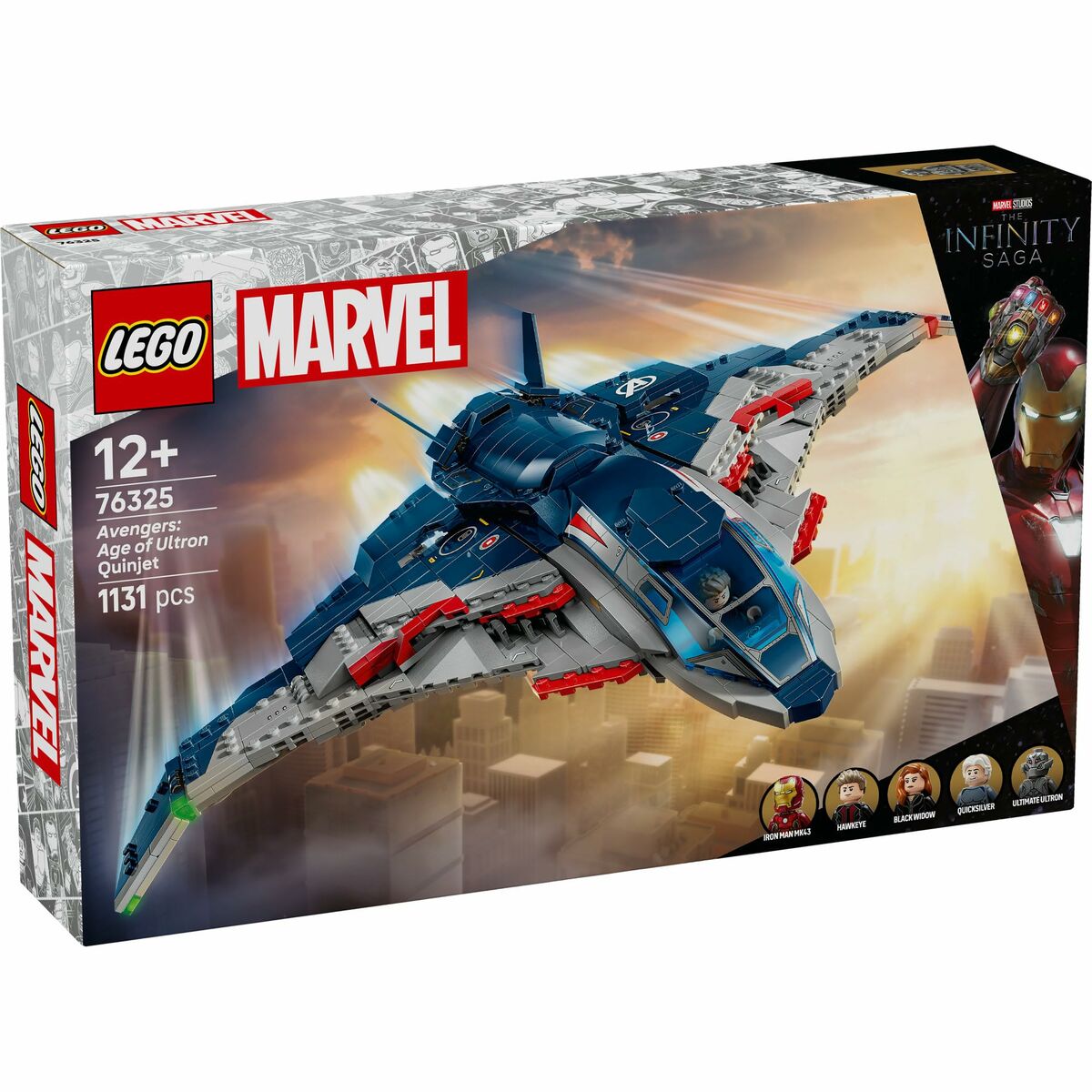 Set de Construcție Lego 76325 Age of Ultron Quinjet 1131 Piese