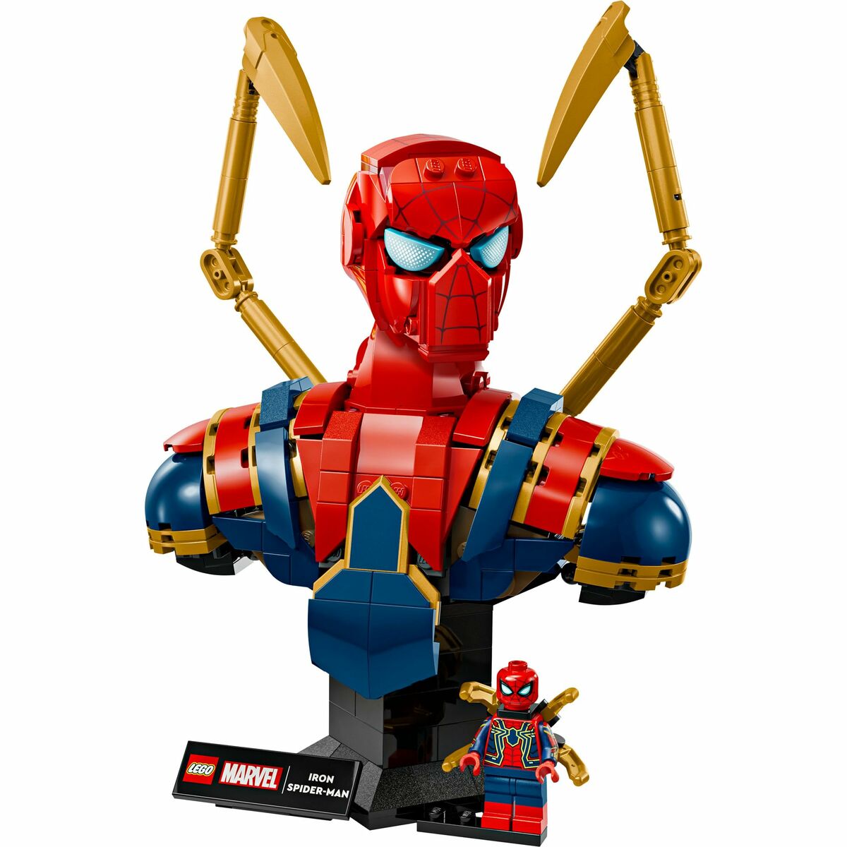 Set de Construcție Lego 76326 Iron Spider-Man Bust 379 Piese