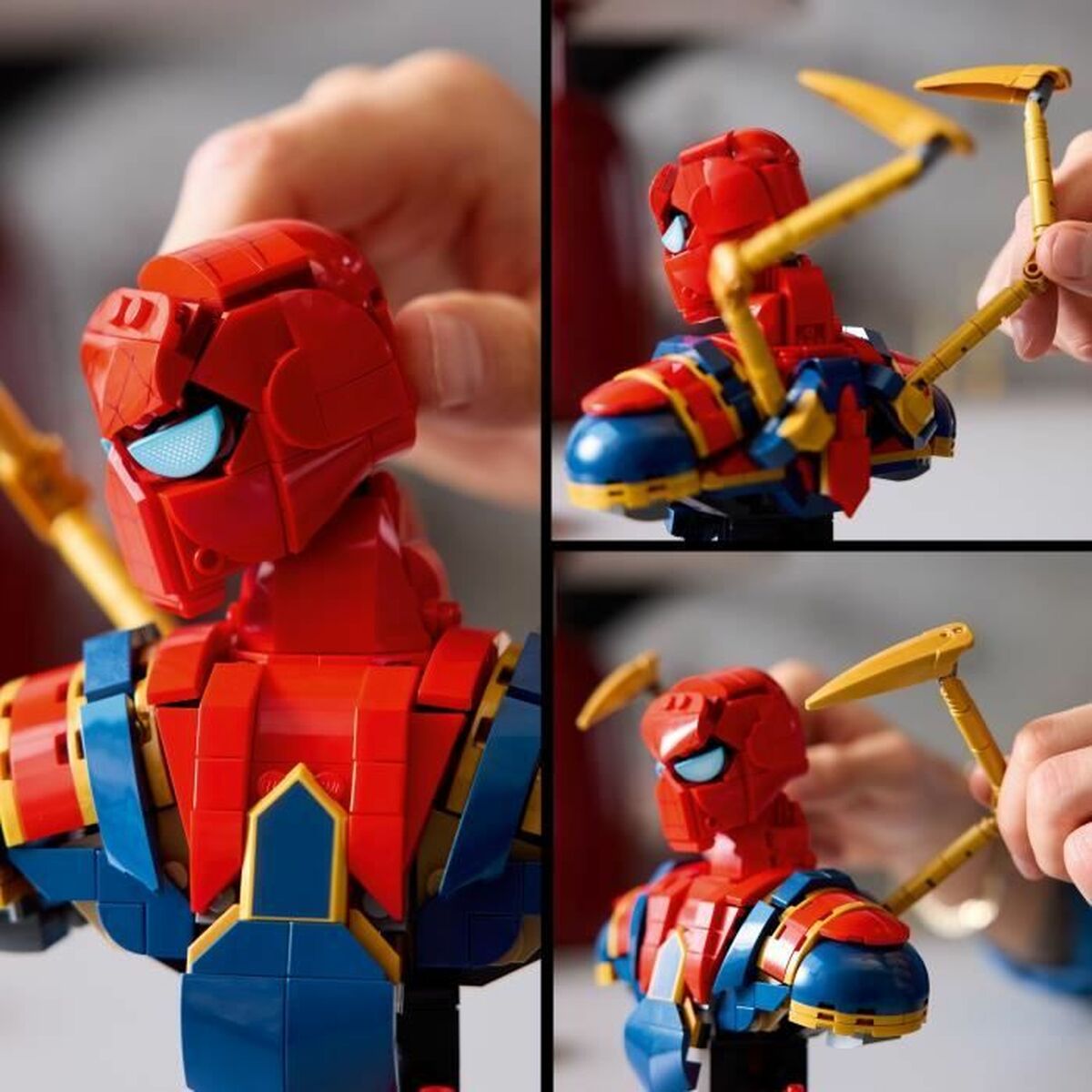 Set de Construcție Lego 76326 Iron Spider-Man Bust 379 Piese