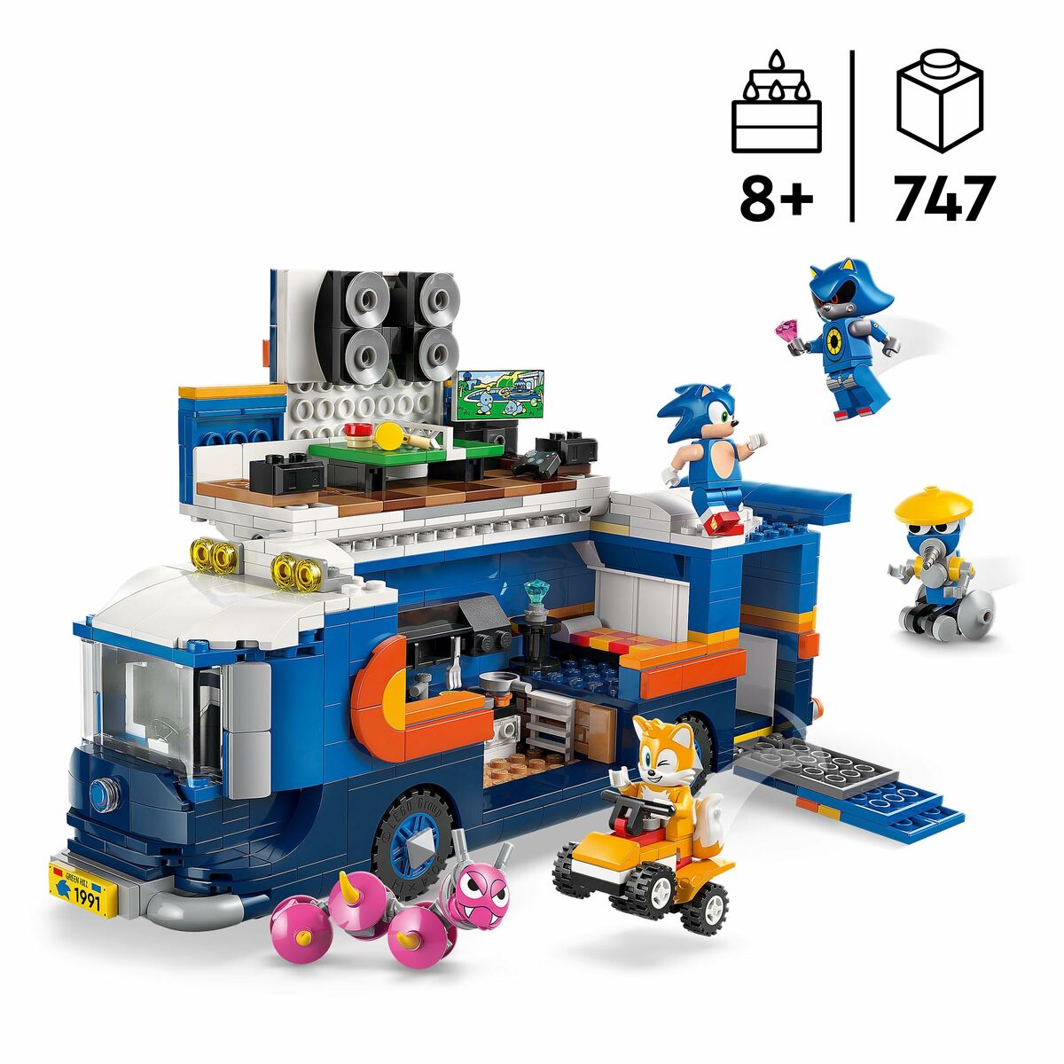 Set de Construcție Lego 77006 Team Sonic Command Truck 747 Piese