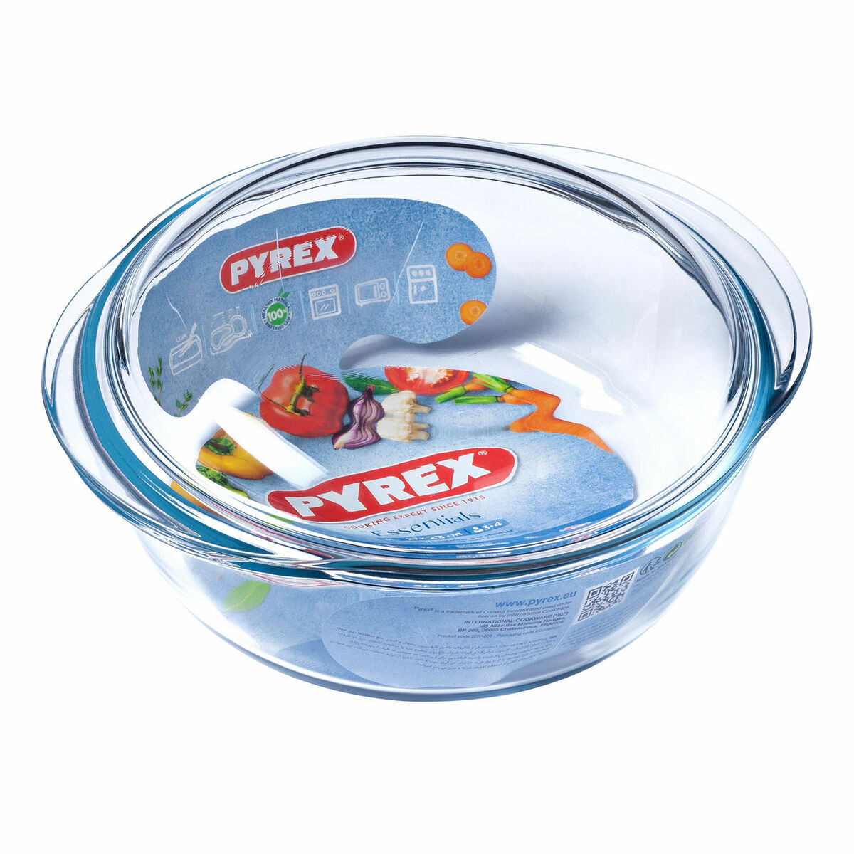 Caserolă Cu Capac Pyrex Essentials 23 x 11 x 27 cm Transparent Sticlă 32 L