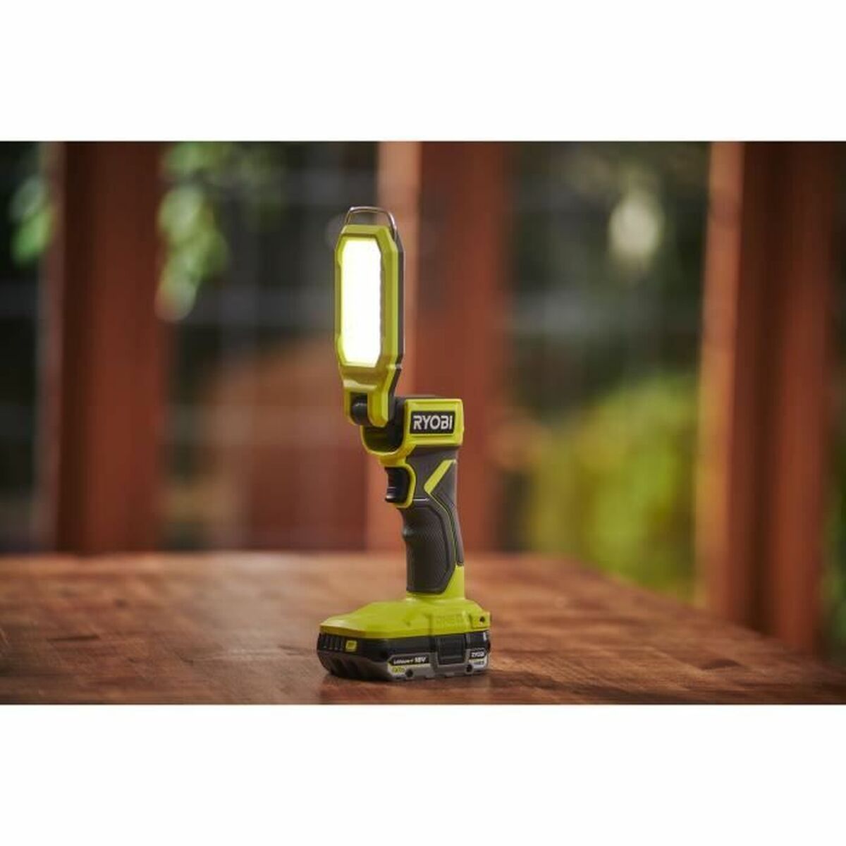 Lanternă LED Ryobi 100 Lm Verde Gri
