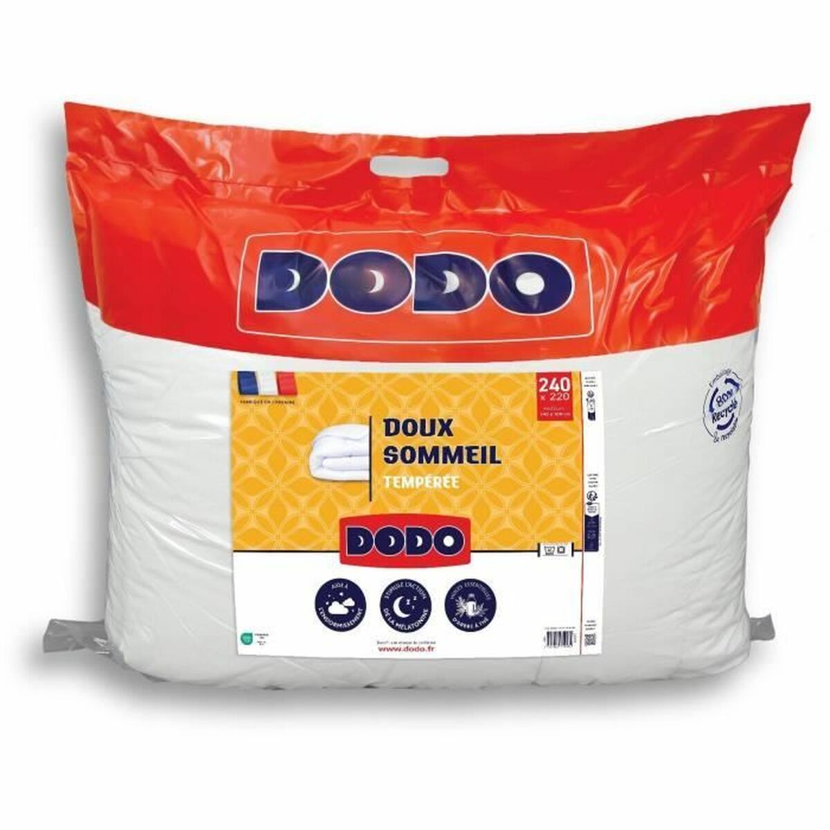 Material de umplutură nordic DODO DOUX SOMMEIL Alb 300 g/m² 220 x 240 cm