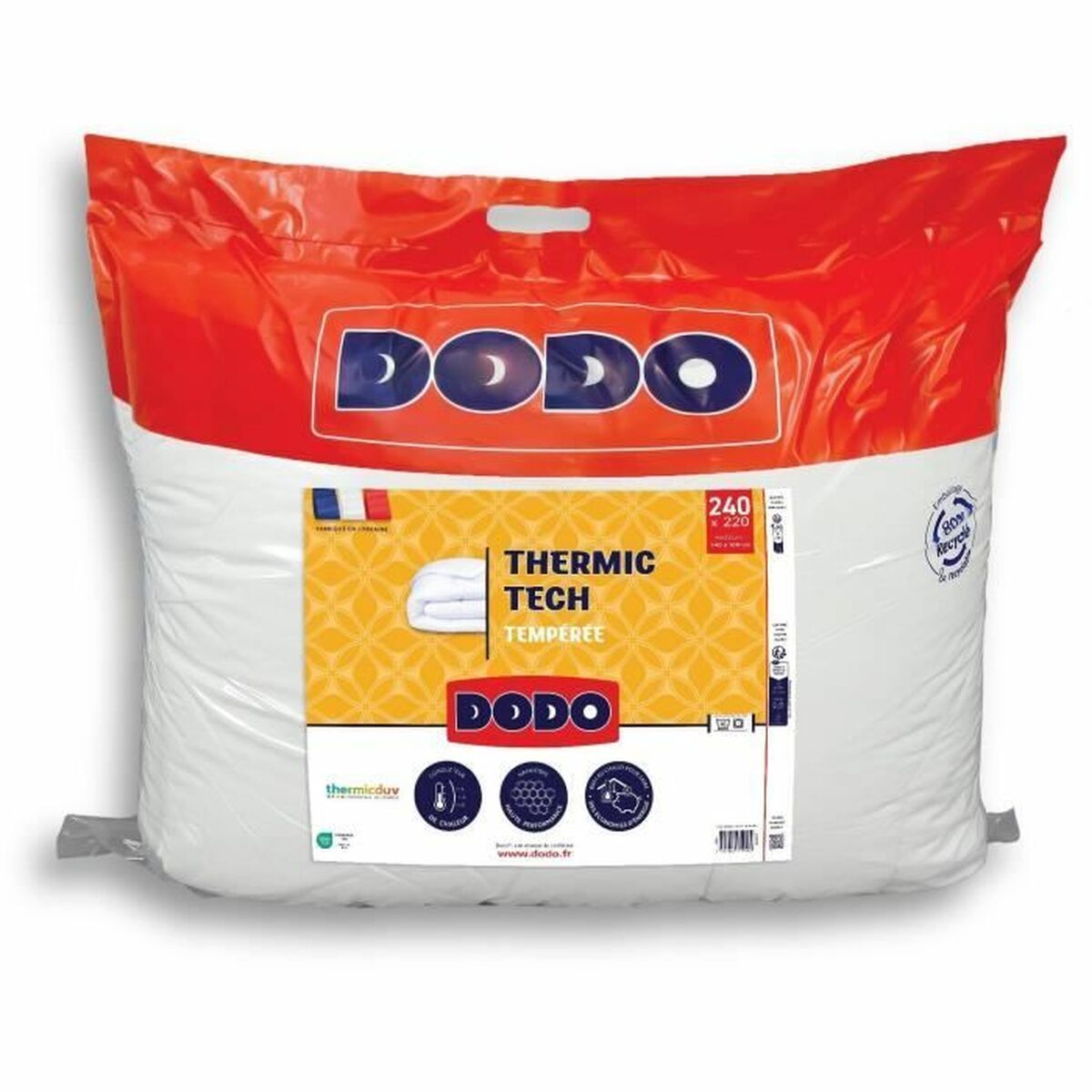 Material de umplutură nordic DODO THERMIC TECH Alb 250 g/m² 220 x 240 cm