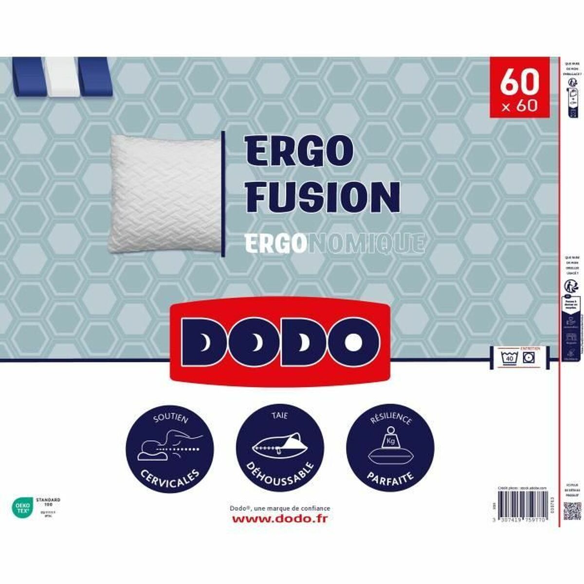 Perna DODO ERGO FUSION Alb 60 x 60 cm