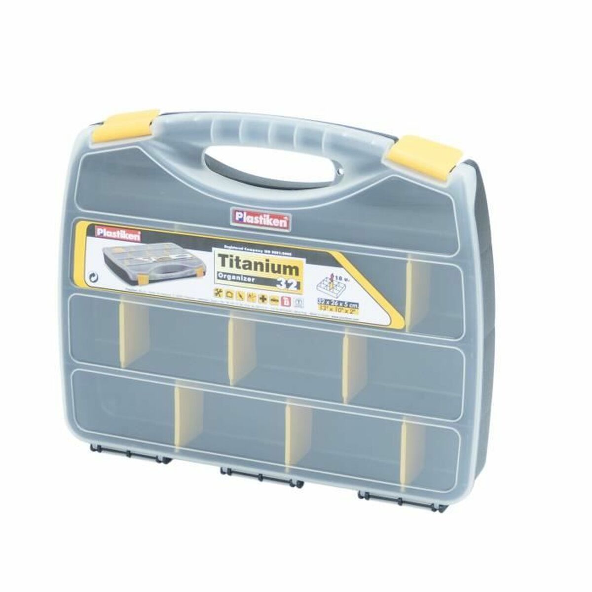 Organizator de scule Plastiken Titanium 80032 Plastic 32 x 26 x 5 cm