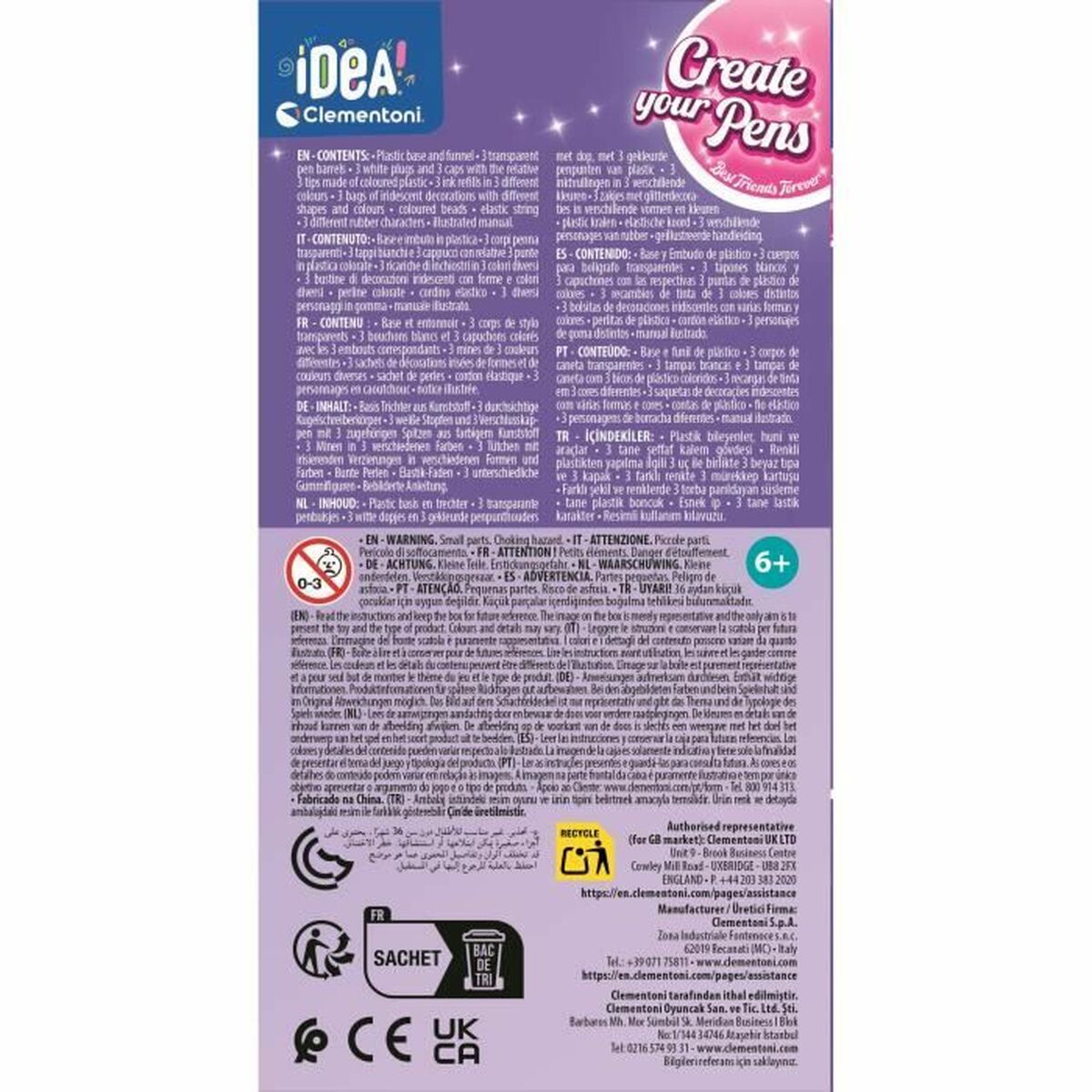 Set de Lucru Manual Clementoni Create your Pens Best Friends