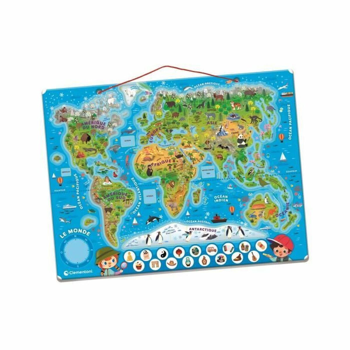 Puzzle Clementoni Magnetic Harta Lumii 110 Piese