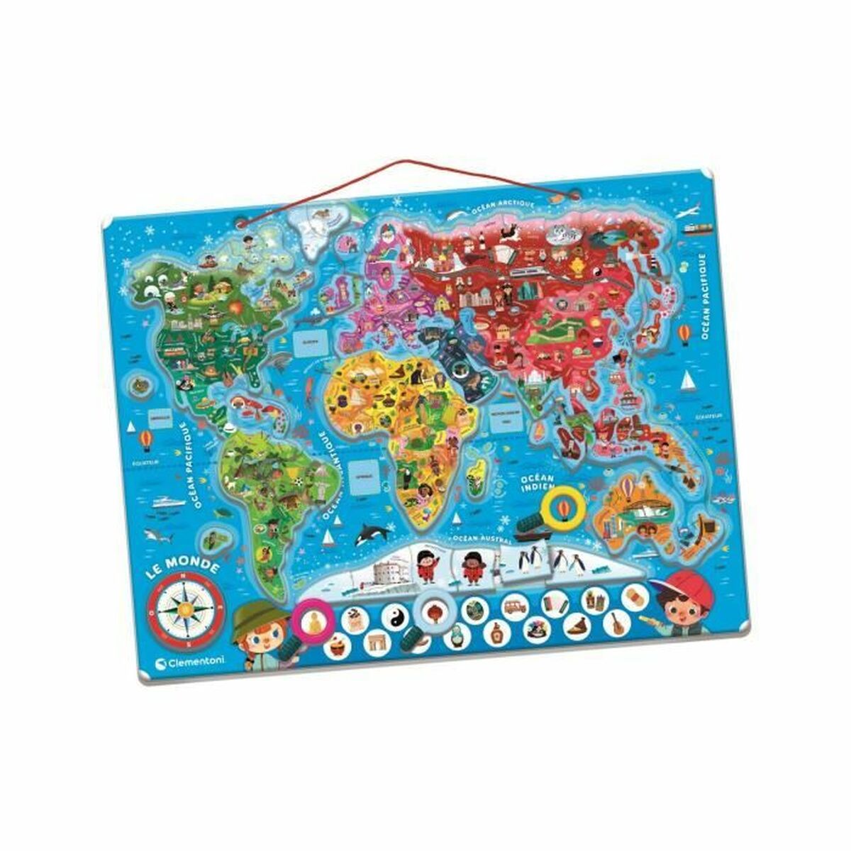Puzzle Clementoni Magnetic Harta Lumii 110 Piese