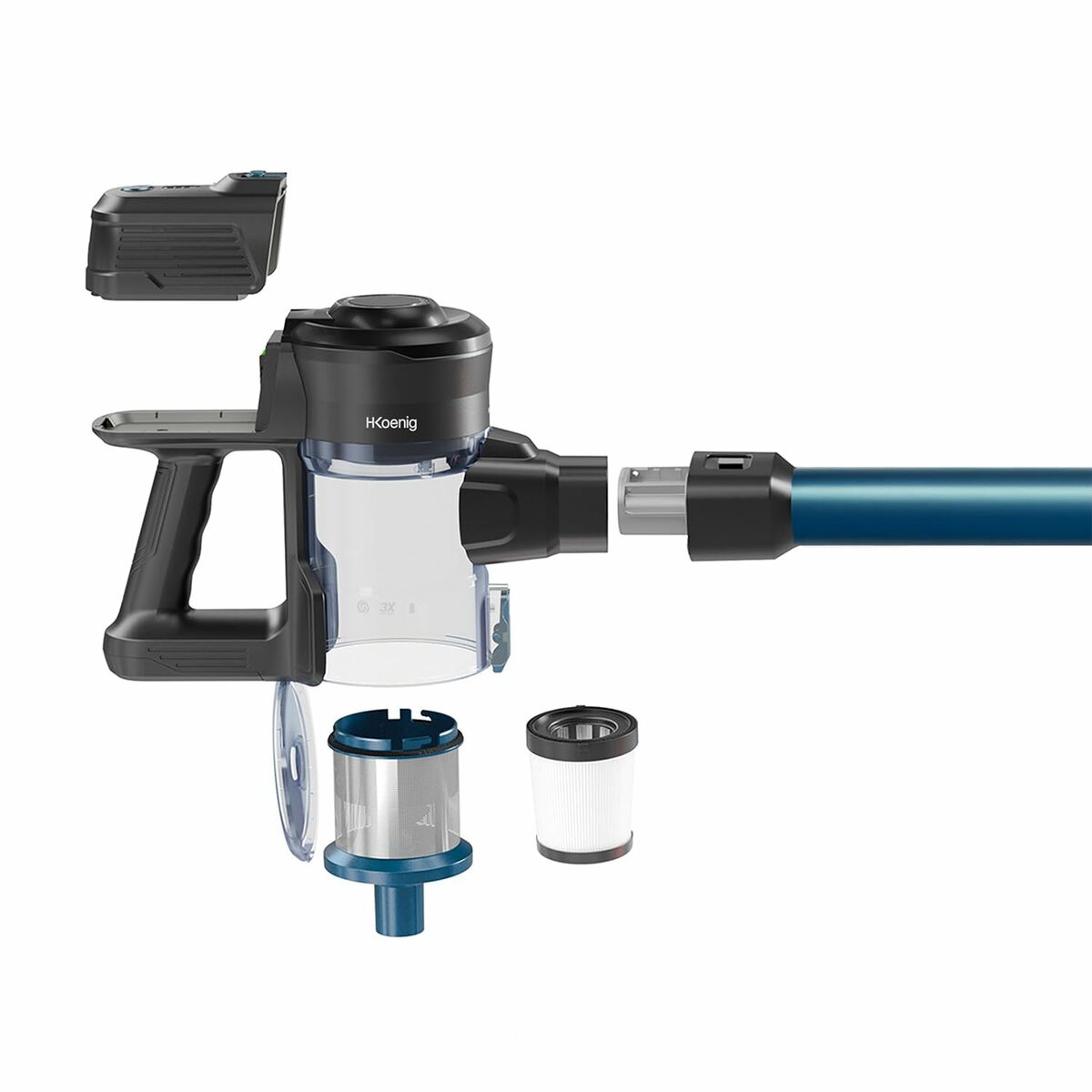 Aspirator Mătură Hkoenig 150 W 0,8 L