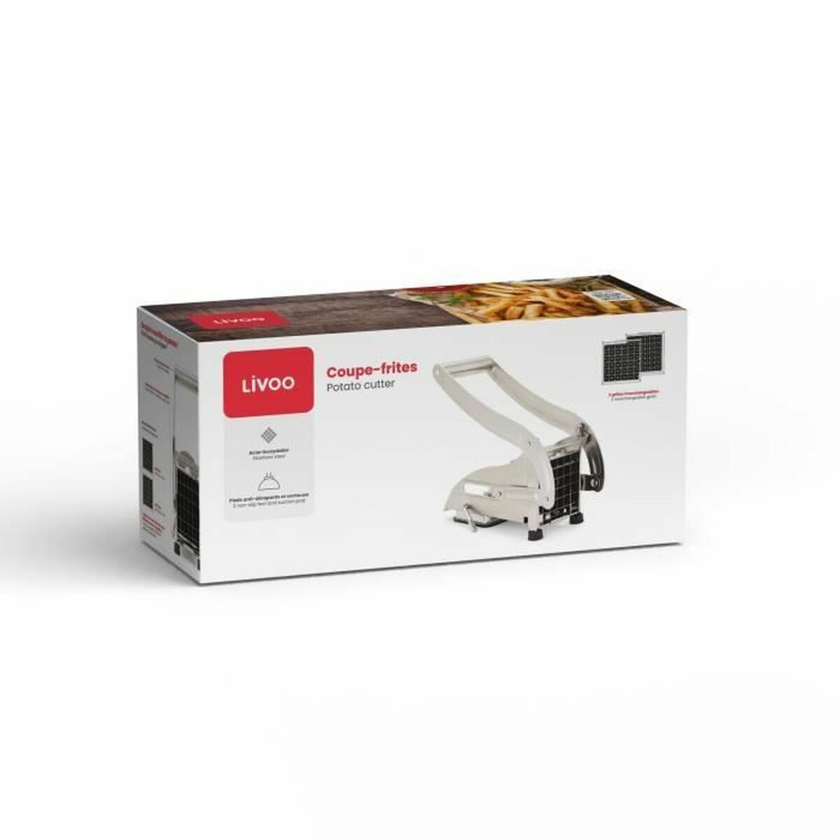 Tăietor de Cartofi Livoo Argintiu